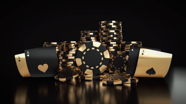 Close-up of SA Gaming baccarat table with croupier dealing cards